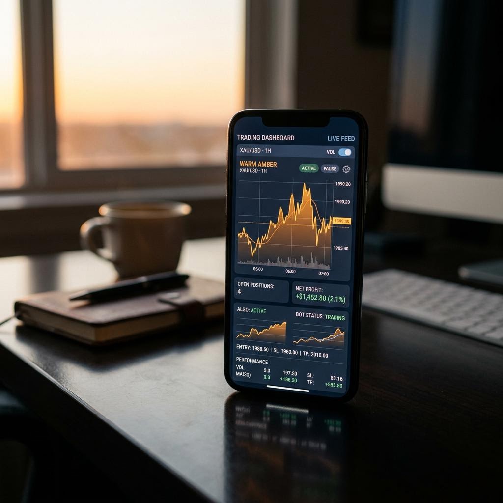 Ironcrest Counsel Dashboard auf einem Smartphone